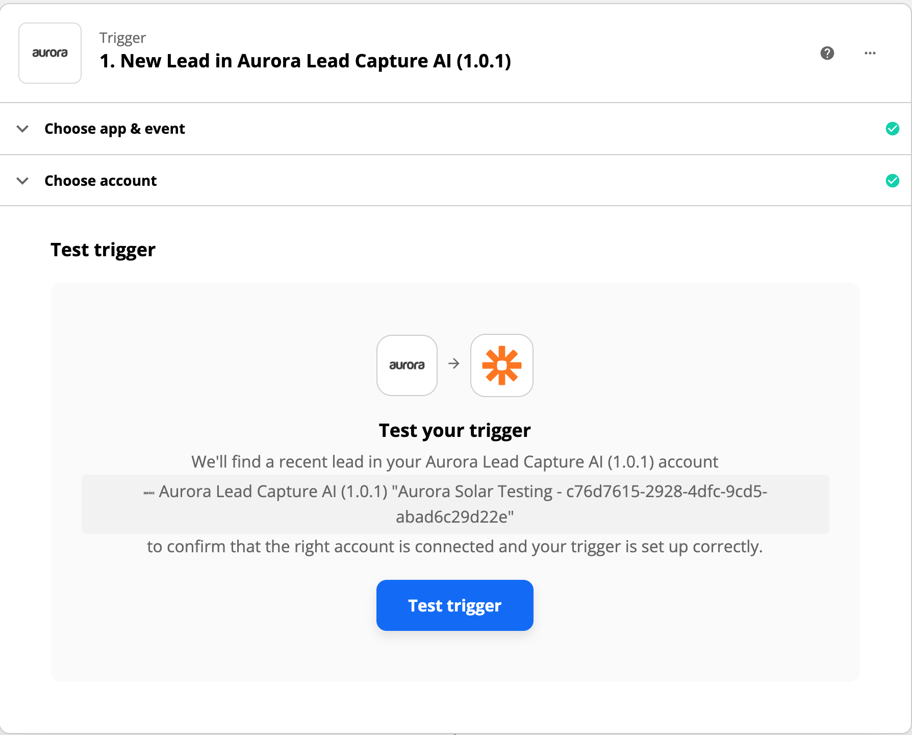 skip the "Test Trigger"