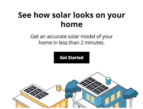Discovery widget page section on phone